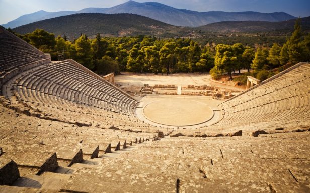 Photo of the iconic theatre to be discovered through the Ancient theatre of Epidaurus Private Tour by Discover Greek Culture