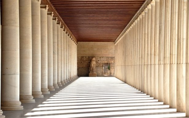 The Stoa of the Agora, part of the Kid friendly Ancient Agora Athens Tour by Discover Greek Culture