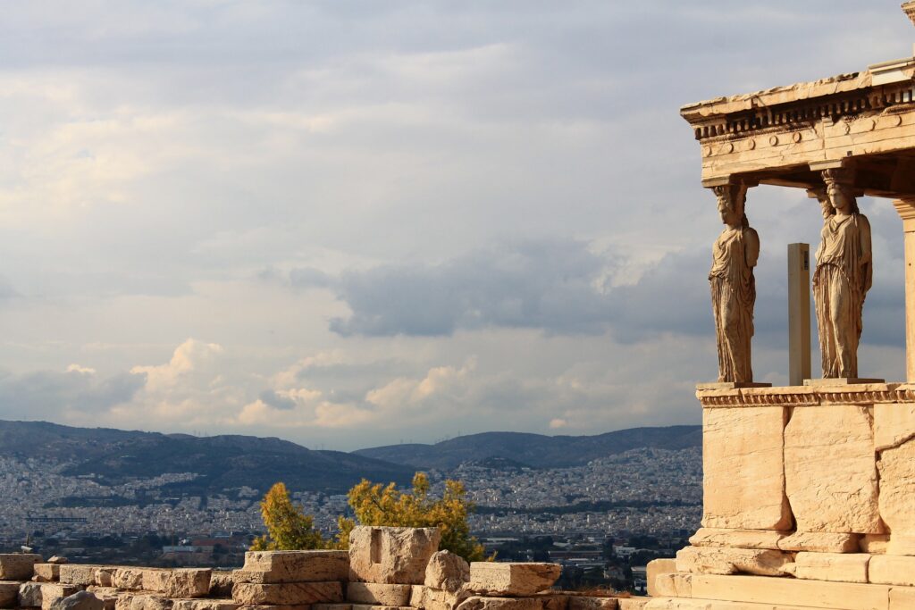 The Caryatids of the Acropolis, part of the Athens Full day Private Tour by Discover Greek Culture